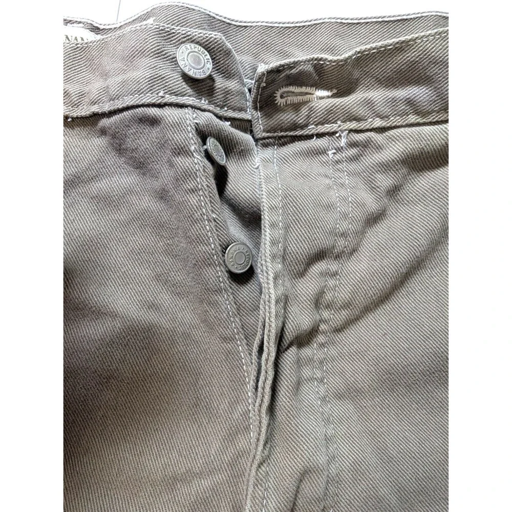 VTG 80s Banana Republic Safari Denim Shorts Mens 38 Button Fly Made in USA Jorts